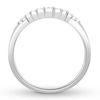 Thumbnail Image 2 of Previously Owned Diamond Contour Anniversary Band 1/6 ct tw Round 14K White Gold