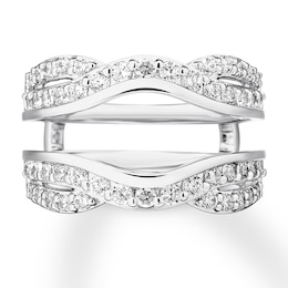Previously Owned Diamond Enhancer Ring 1 carat tw Round-cut 14K White Gold