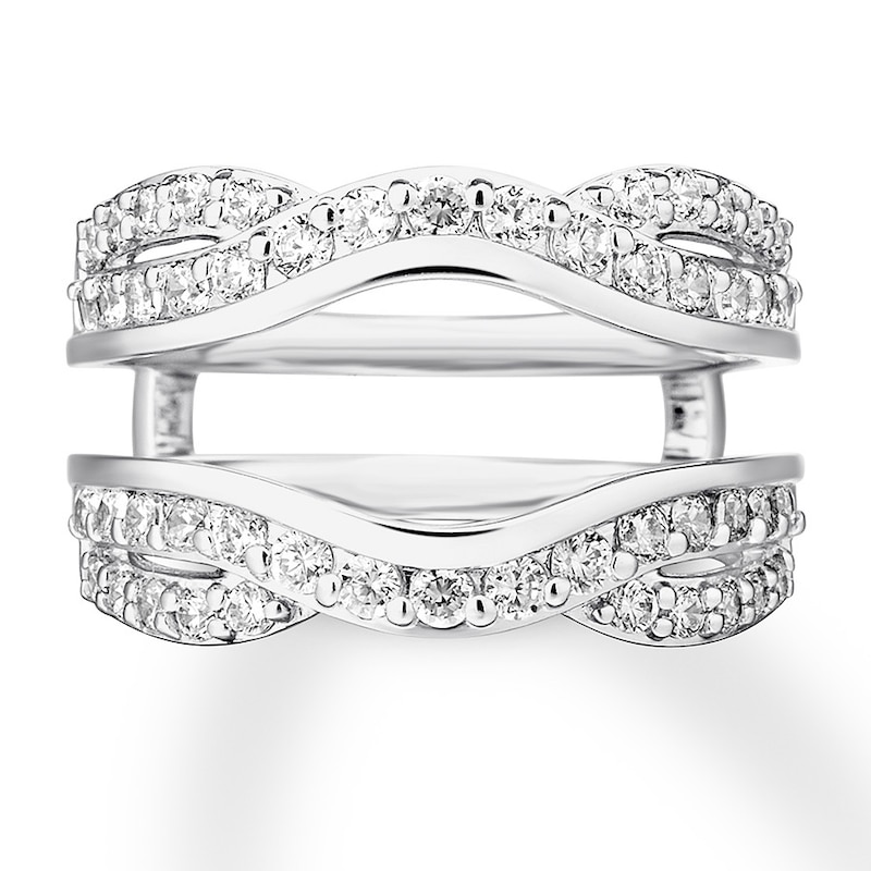 Main Image 1 of Previously Owned Diamond Enhancer Ring 1 carat tw Round-cut 14K White Gold