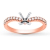 Thumbnail Image 1 of Previously Owned Diamond Engagement Ring Setting 1/5 ct tw 14K Rose Gold