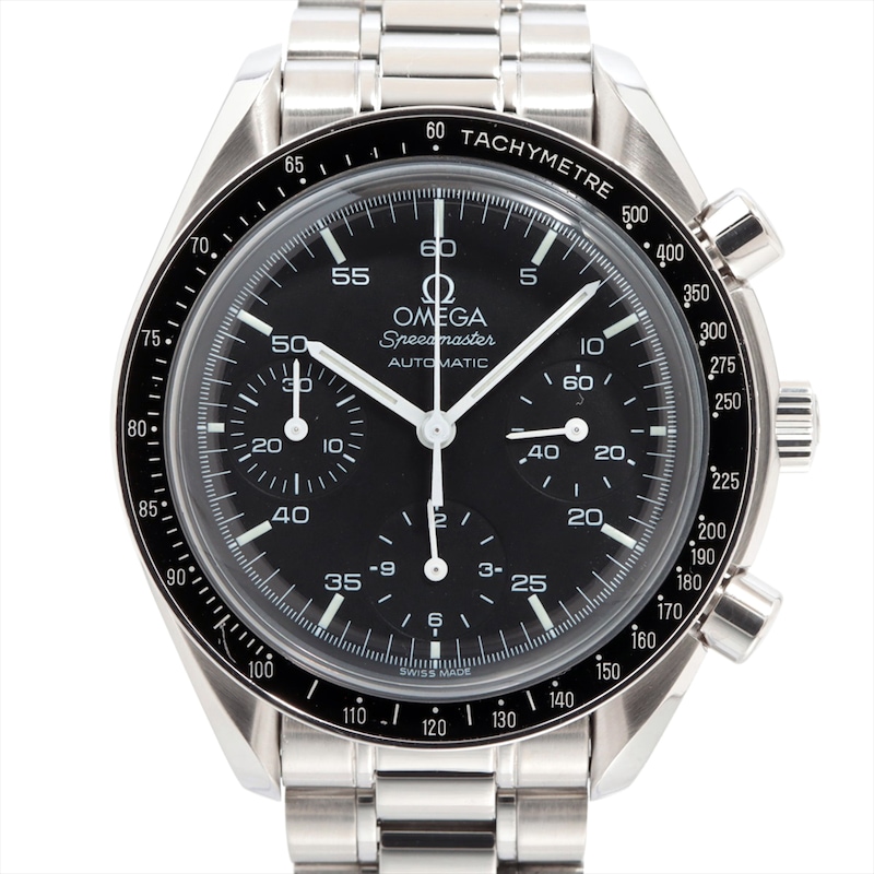 Main Image 1 of Previously Owned Men's OMEGA Speedmaster Chronograph Stainless Steel Watch 12924198355 (Model: 3510)