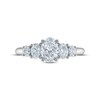 Thumbnail Image 3 of Previously Owned Vera Wang WISH Diamond Engagement Ring 1-1/3 ct tw Oval/Round 14K White Gold