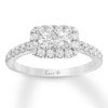 Thumbnail Image 1 of Previously Owned Ever Us Diamond Engagement Ring 7/8 ct tw 14K White Gold