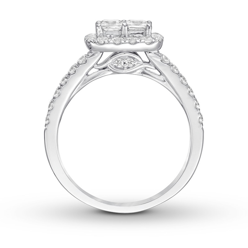 Main Image 2 of Previously Owned Ever Us Diamond Engagement Ring 7/8 ct tw 14K White Gold