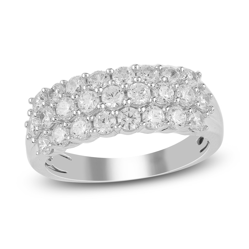 Main Image 1 of Previously Owned Diamond Anniversary Ring 1-1/2 ct tw Round 14K White Gold