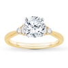 Thumbnail Image 3 of Previously Owned Diamond Engagement Ring Setting 1/5 ct tw Round/Baguette 14K Yellow Gold