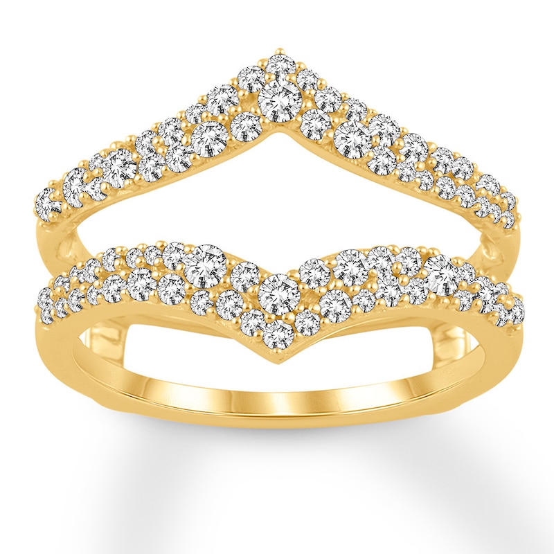 Main Image 1 of Previously Owned Diamond Enhancer Ring 5/8 ct tw Round-cut 14K Yellow Gold
