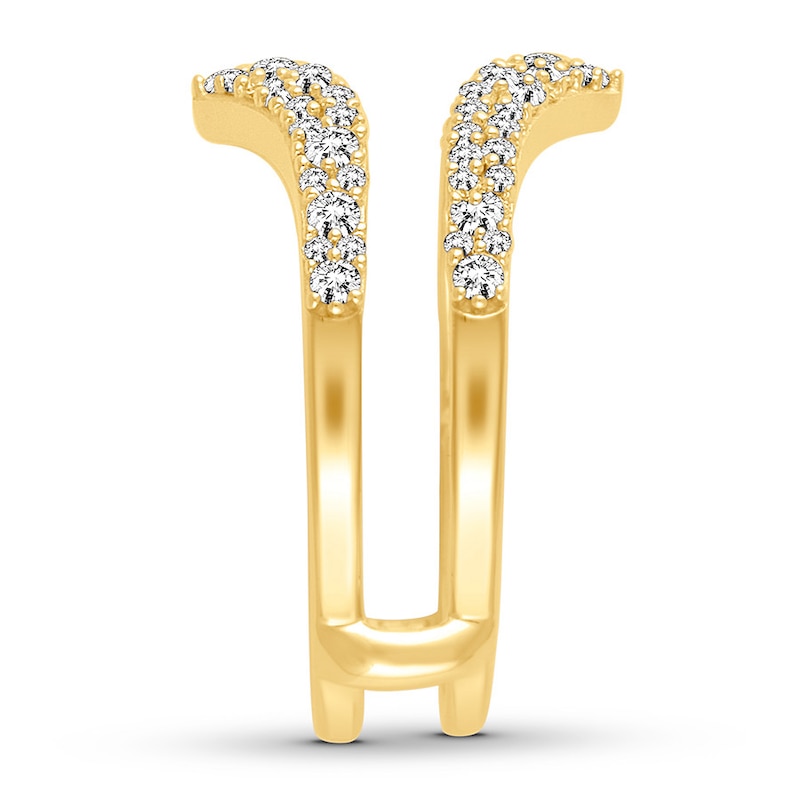 Main Image 2 of Previously Owned Diamond Enhancer Ring 5/8 ct tw Round-cut 14K Yellow Gold