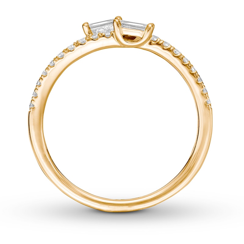 Main Image 2 of Previously Owned Ever Us Diamond Ring 1/4 ct tw 10K Yellow Gold