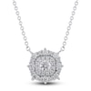 Thumbnail Image 1 of Previously Owned Diamond Necklace 1/2 ct tw Round 10K White Gold