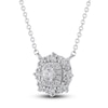 Thumbnail Image 2 of Previously Owned Diamond Necklace 1/2 ct tw Round 10K White Gold