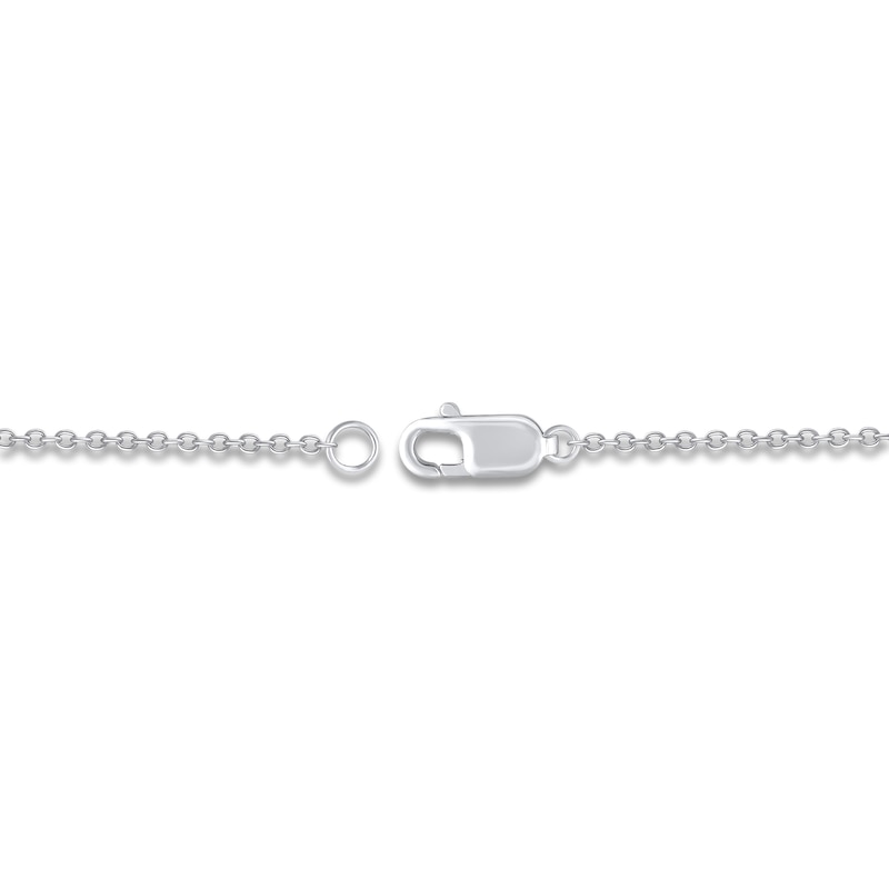 Main Image 4 of Previously Owned Diamond Necklace 1/2 ct tw Round 10K White Gold