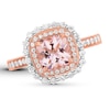 Thumbnail Image 1 of Previously Owned Morganite Ring 3/8 ct tw Diamonds 18K Two-Tone Gold