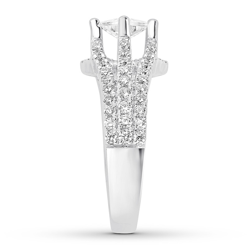 Main Image 3 of Previously Owned Diamond Engagement Ring 1-1/5 ct tw Princess-cut 14K White Gold