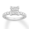 Thumbnail Image 1 of Previously Owned Diamond Engagement Ring 2 ct tw Princess/Round 14K White Gold
