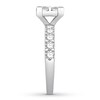 Thumbnail Image 3 of Previously Owned Diamond Engagement Ring 2 ct tw Princess/Round 14K White Gold