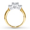 Thumbnail Image 2 of Previously Owned Diamond 3-Stone Ring 1 ct tw Princess-cut 14K Yellow Gold