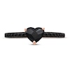Thumbnail Image 3 of Previously Owned Pnina Tornai My Everything Black Diamond Engagement Ring 1 ct tw Heart/Round 14K Rose Gold