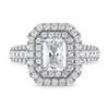 Thumbnail Image 3 of Previously Owned Vera Wang WISH Diamond Engagement Ring 2-1/4 ct tw Emerald-cut 14K White Gold