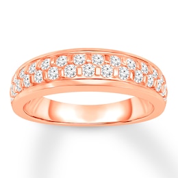 Previously Owned Diamond Anniversary Ring 3/8 carat tw 10K Rose Gold