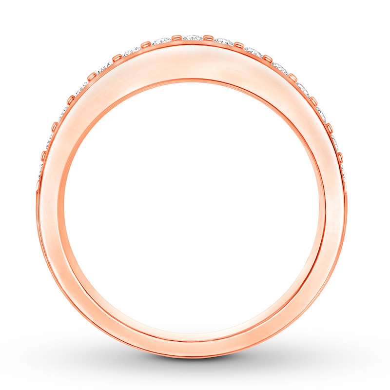 Main Image 2 of Previously Owned Diamond Anniversary Ring 3/8 carat tw 10K Rose Gold