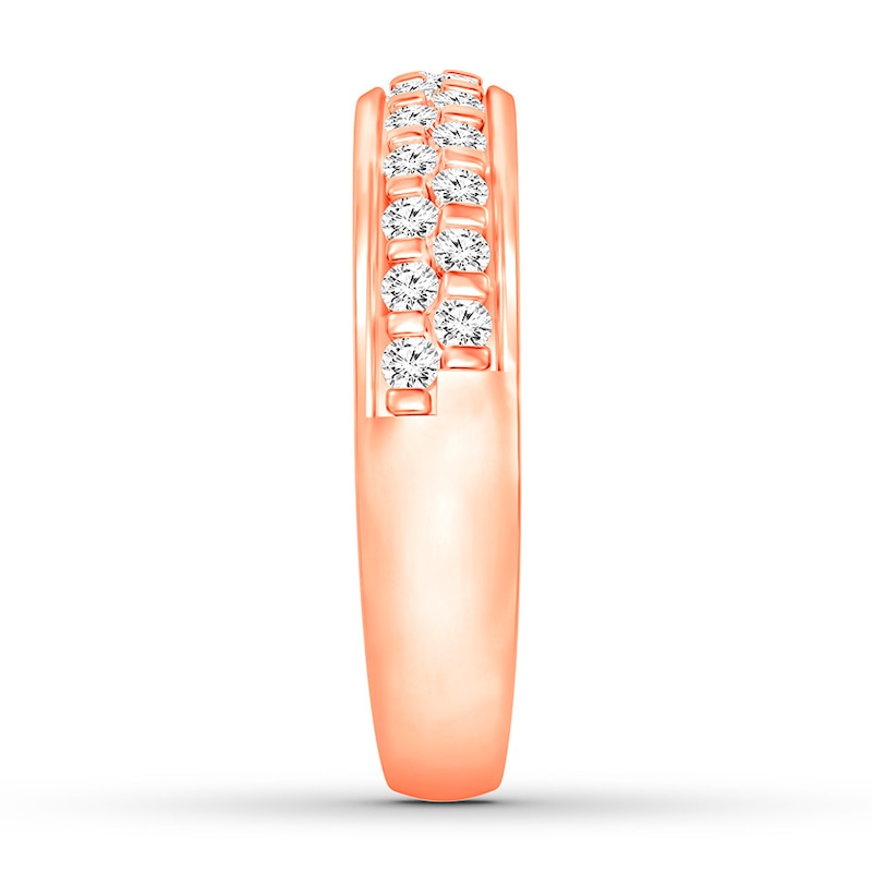 Main Image 3 of Previously Owned Diamond Anniversary Ring 3/8 carat tw 10K Rose Gold