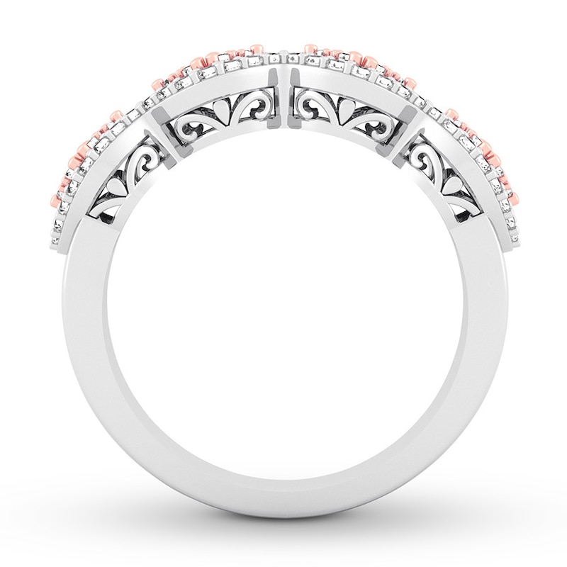 Main Image 2 of Previously Owned Diamond Anniversary Ring 3/8 carat tw 14K Two-Tone Gold