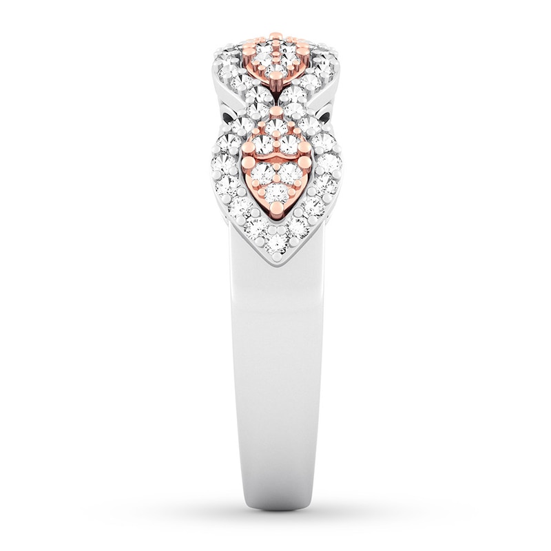 Main Image 3 of Previously Owned Diamond Anniversary Ring 3/8 carat tw 14K Two-Tone Gold