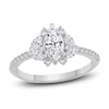 Thumbnail Image 1 of Previously Owned Diamond Engagement Ring 1 ct tw Marquise/Round 14K White Gold