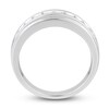 Thumbnail Image 3 of Previously Owned Men's Diamond Anniversary Band 1/2 ct tw Round 14K White Gold