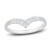 Thumbnail Image 1 of Previously Owned Diamond Contour Anniversary Band 1/8 ct tw 14K White Gold