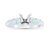 Thumbnail Image 1 of Previously Owned THE LEO First Light Diamond Engagement Ring Setting 3/4 ct tw Round 14K White Gold