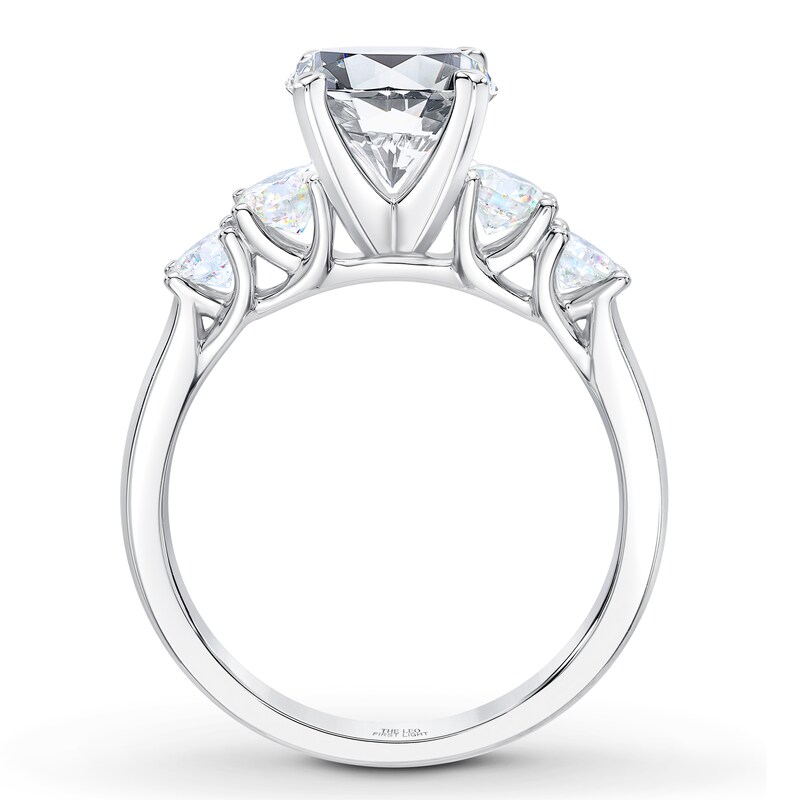 Main Image 2 of Previously Owned THE LEO First Light Diamond Engagement Ring Setting 3/4 ct tw Round 14K White Gold