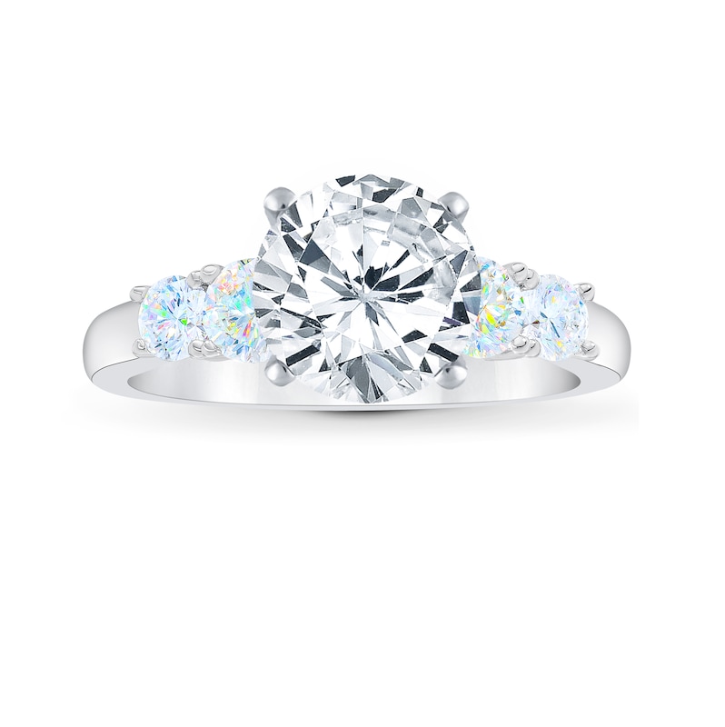 Main Image 3 of Previously Owned THE LEO First Light Diamond Engagement Ring Setting 3/4 ct tw Round 14K White Gold