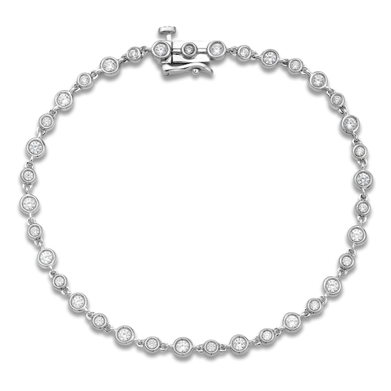 Previously Owned Diamond BezelSet Bracelet 1 ct tw 14K White Gold