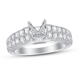 Previously Owned Diamond Engagement Ring Setting 1 1/4 ct tw Round 14K Gold