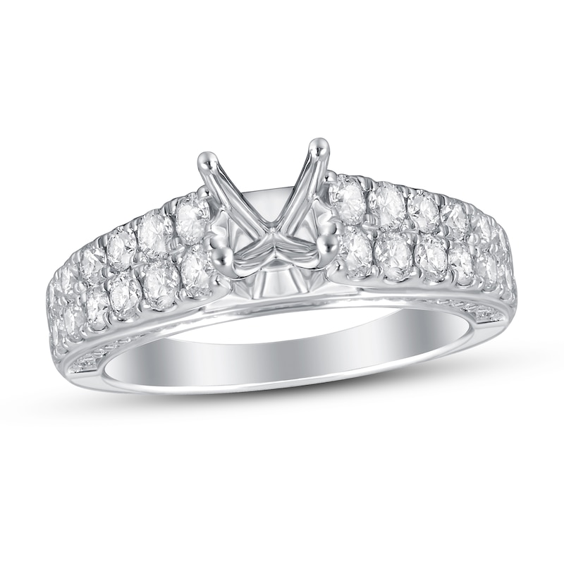 Main Image 1 of Previously Owned Diamond Engagement Ring Setting 1 1/4 ct tw Round 14K Gold