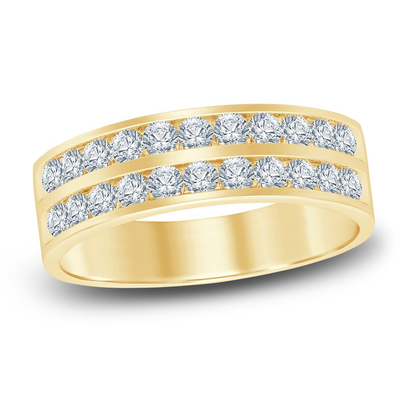 Main Image 1 of Previously Owned Men's Diamond Ring 1 ct tw Round 14K Yellow Gold