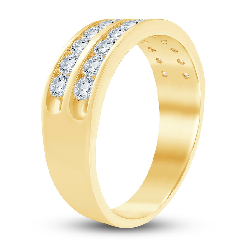 Main Image 2 of Previously Owned Men's Diamond Ring 1 ct tw Round 14K Yellow Gold
