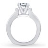 Thumbnail Image 2 of Previously Owned Diamond Engagement Ring Setting 3/4 ct tw Round 18K White Gold