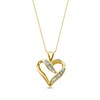 Thumbnail Image 1 of Previously Owned Diamond Heart Necklace 1/4 carat tw 10K Yellow Gold