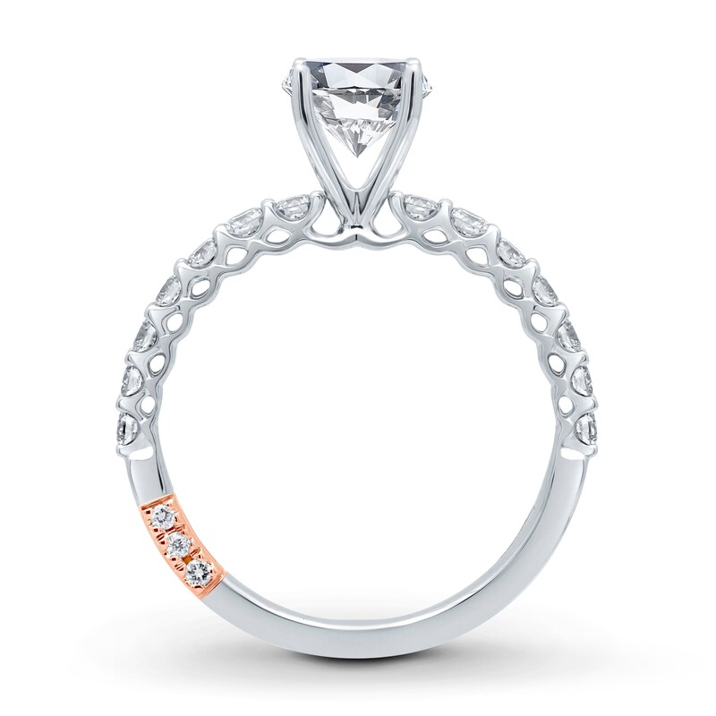 Main Image 2 of Previously Owned Pnina Tornai Mysterious Love Diamond Engagement Ring Setting 1/2 ct tw Round 14K White Gold