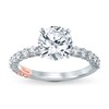 Thumbnail Image 3 of Previously Owned Pnina Tornai Mysterious Love Diamond Engagement Ring Setting 1/2 ct tw Round 14K White Gold
