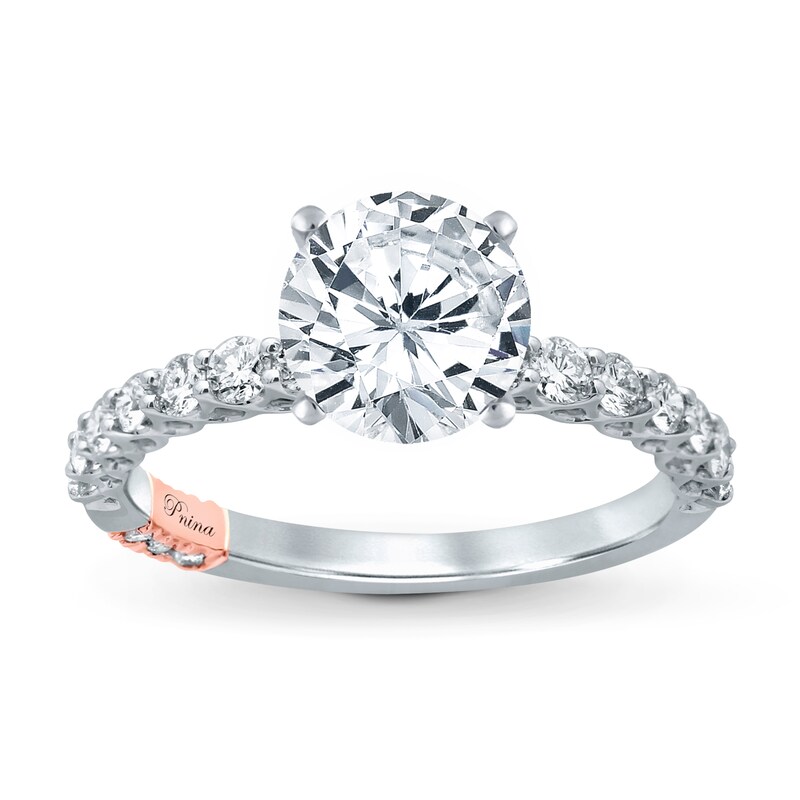 Main Image 3 of Previously Owned Pnina Tornai Mysterious Love Diamond Engagement Ring Setting 1/2 ct tw Round 14K White Gold