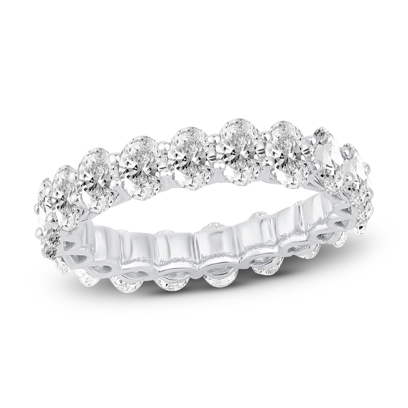 Main Image 1 of Previously Owned Diamond Eternity Band 4 ct tw Oval 14K White Gold