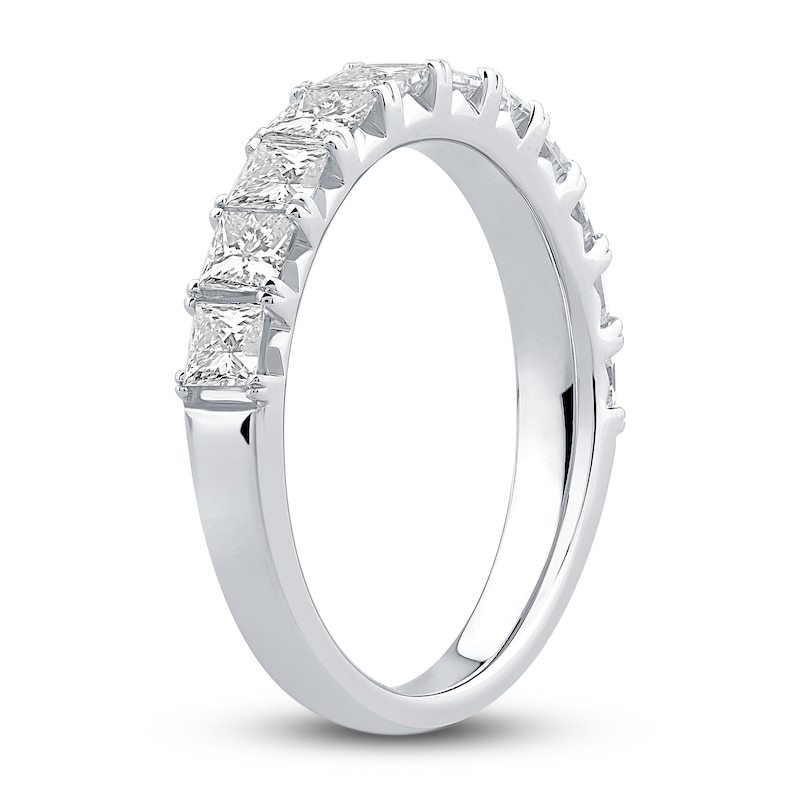 Main Image 2 of Previously Owned Diamond Anniversary Band 1-1/2 ct tw Princess 14K White Gold