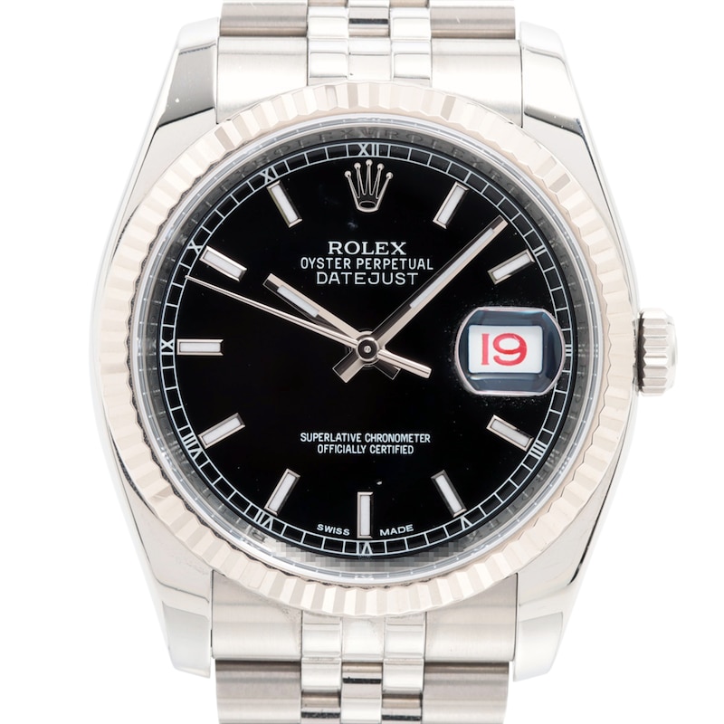 Main Image 1 of Previously Owned Men's Datejust 36 Stainless Steel Watch 32624499216 (Model: 116234)