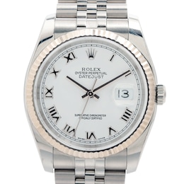 Previously Owned Men's Datejust 36 Stainless Steel Watch 40224520635 (Model: 116234)