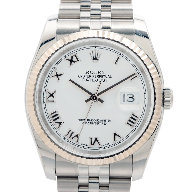 Main Image 1 of Previously Owned Men's Datejust 36 Stainless Steel Watch 40224520635 (Model: 116234)
