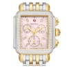 Thumbnail Image 3 of Previously Owned MICHELE Women's Deco Chronograph Two-Tone 18K Gold-Plated Stainless Steel Watch MWW06A000796